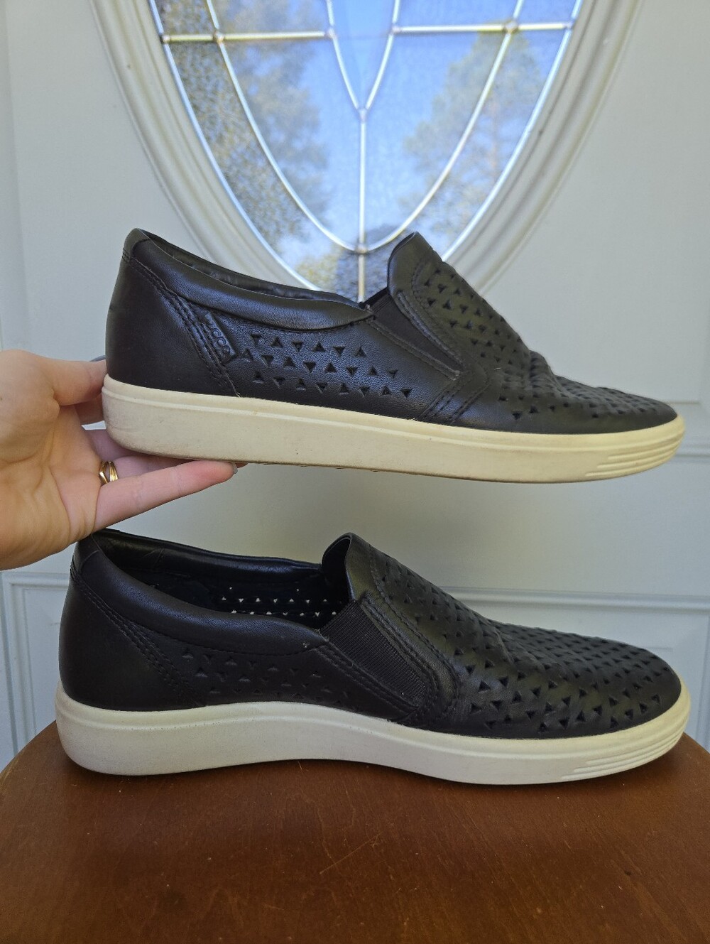 ECCO Soft 7 Laser Cut Slip-On Sneaker - Picture 2 of 6
